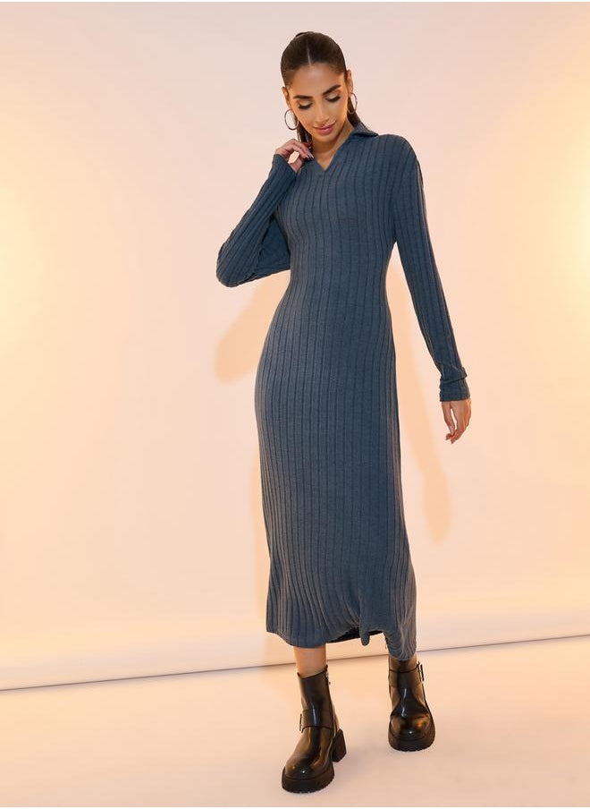 Take Two Ribbed Maxi Dress  - Image 4