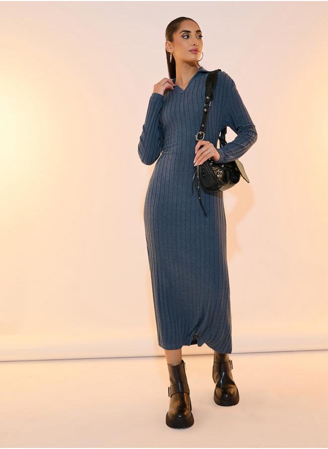 Take Two Ribbed Maxi Dress  - Image 1