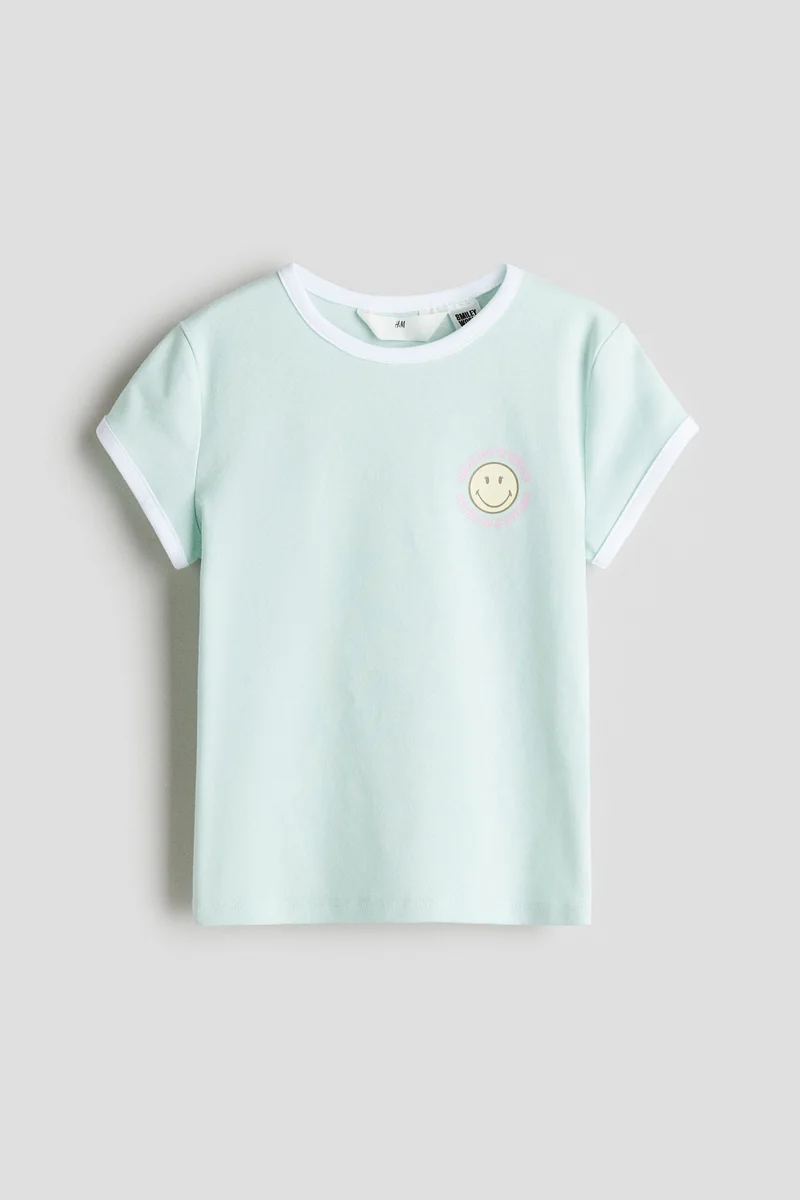 H&M Print-motif cotton top