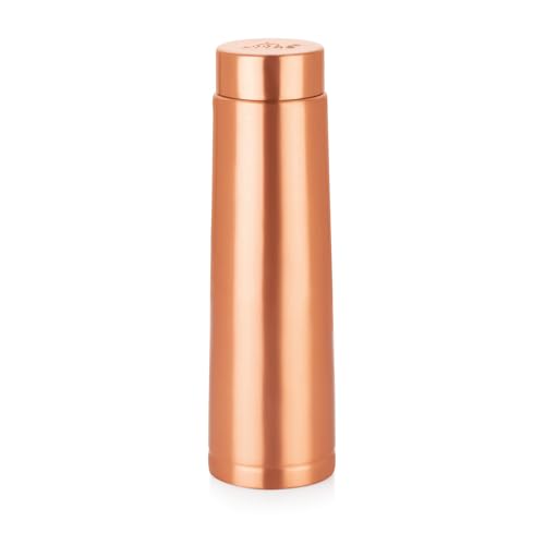 ATTRO Satveda 1000ml Copper Water Bottle | Matt | Pure Copper | Leak-Proof & BPA-Free | Ayurvedic Health Benefits | Ideal for Home, Office & Outdoor | Stylish & Durable for Daily Hydration - Image 1