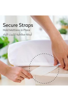 هاوس ون لباد مرتبة من المايكروفايبر 14 سم بحشوة مايكروفايبر وزاويا مطاط  - Image 5