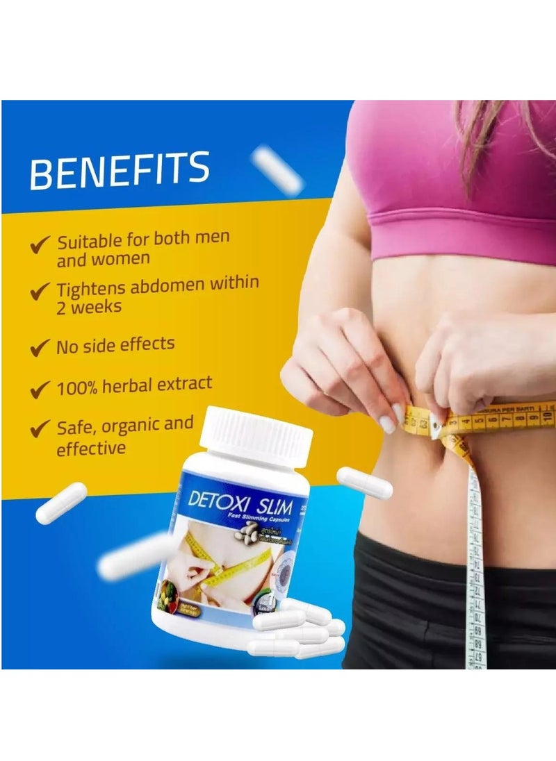 Detox Herbs Detoxi Slim Fast Slimming Capsules – 30 Capsules for a Slimmer Waistline  - Image 2