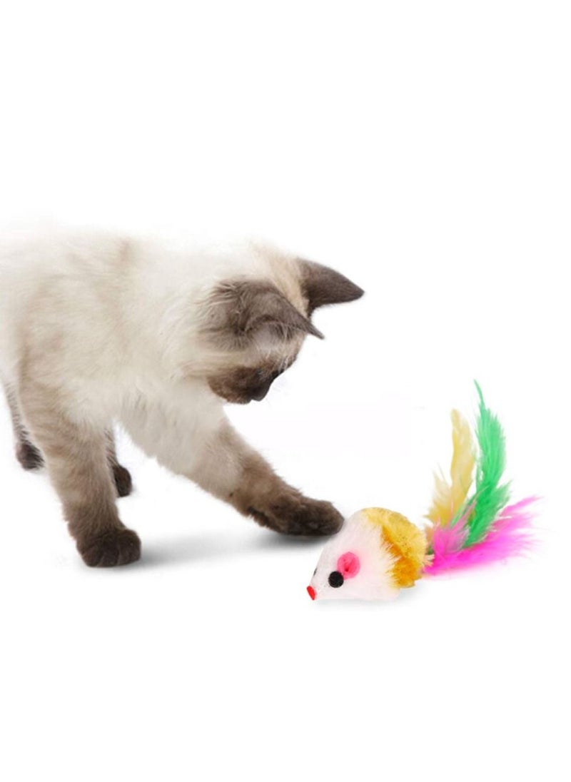 Arabest 21Pcs Cat Toys Kitten Toys Assortments Tunnel Balls Fish Feather Teaser Wand Mice for Cat Puppy Kitty  - Image 4