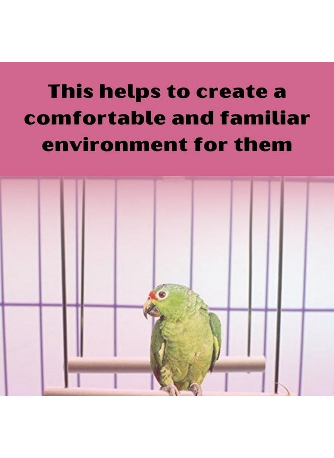 Sage Square Sage Square Playful Natural Wood Perch Swing Toy Cage Hanging Platform, Climbing, Exercise Perch for Birds (Small)  - Image 5