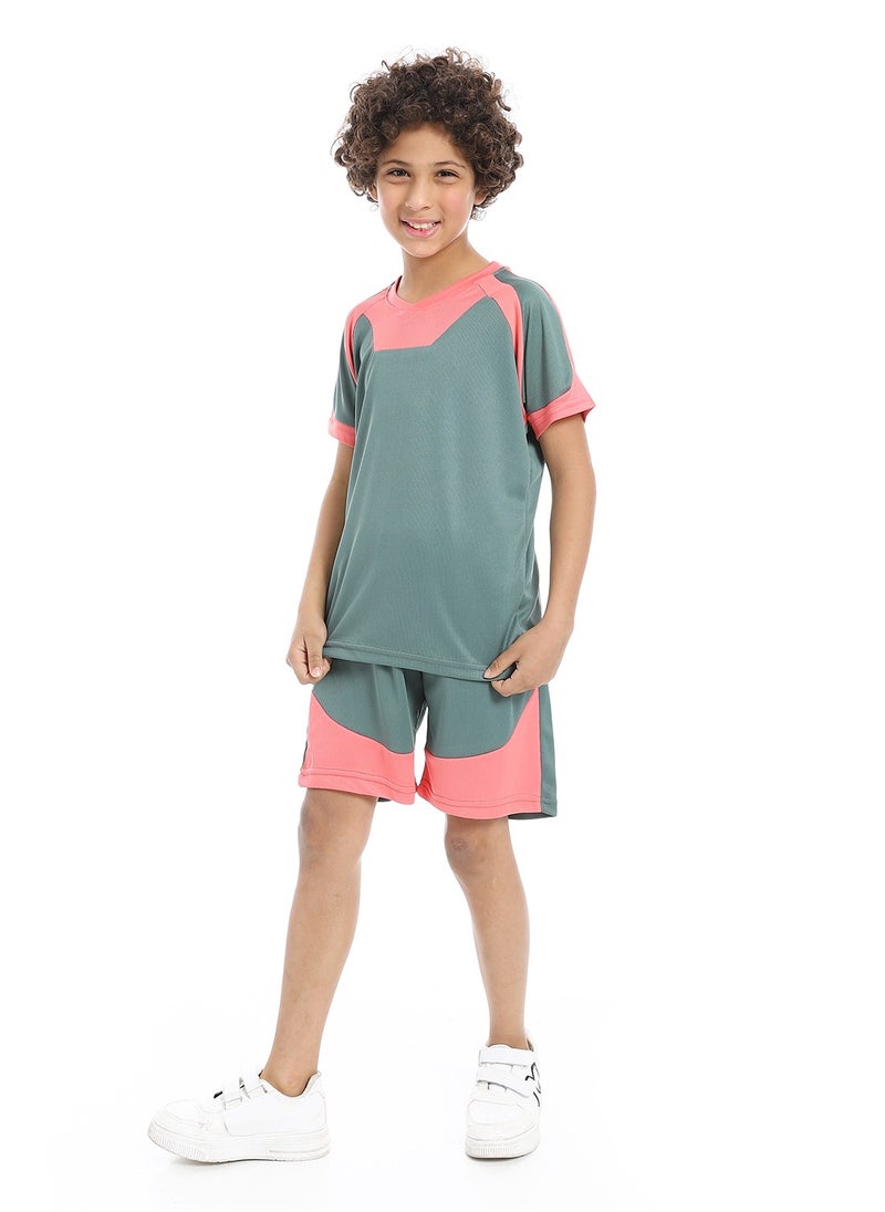Caesar BoysSport T-Shirt With Short Set  - Image 2