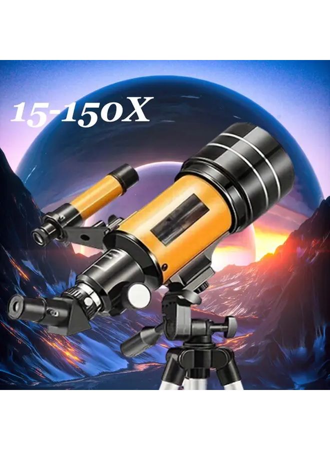 ABS Refracting Telescope For Adults With Aluminum Tripod Stargazing Astrophotography - Image 5