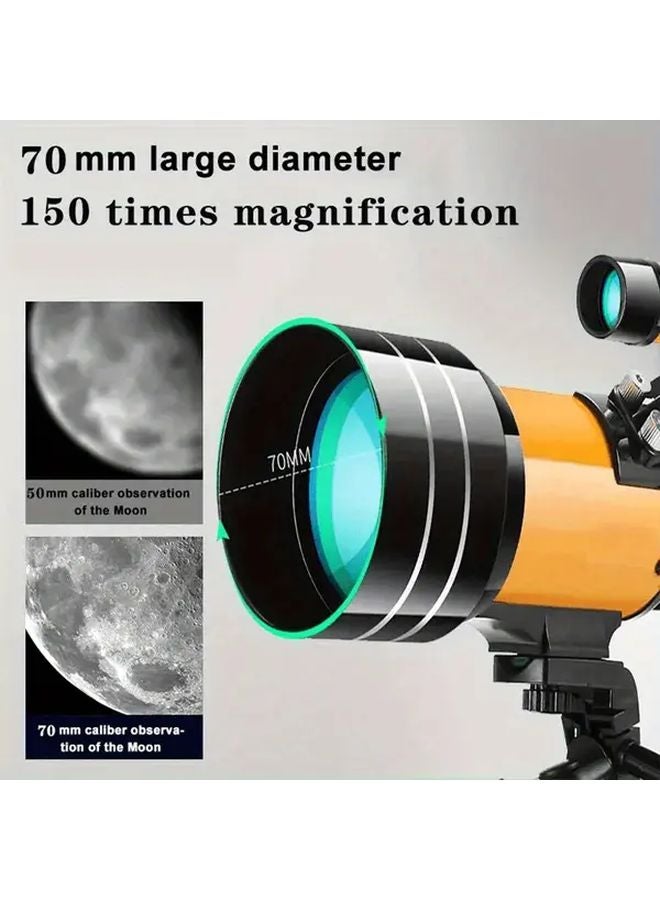 ABS Refracting Telescope For Adults With Aluminum Tripod Stargazing Astrophotography - Image 4
