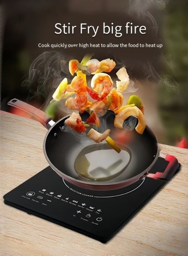 SILVER CREST Digital Induction Cooktop with LED Display, Smart Electric Heater with Timer and Power Settings, 2200W Electric Stove for Cooking and Heating Food - Image 5