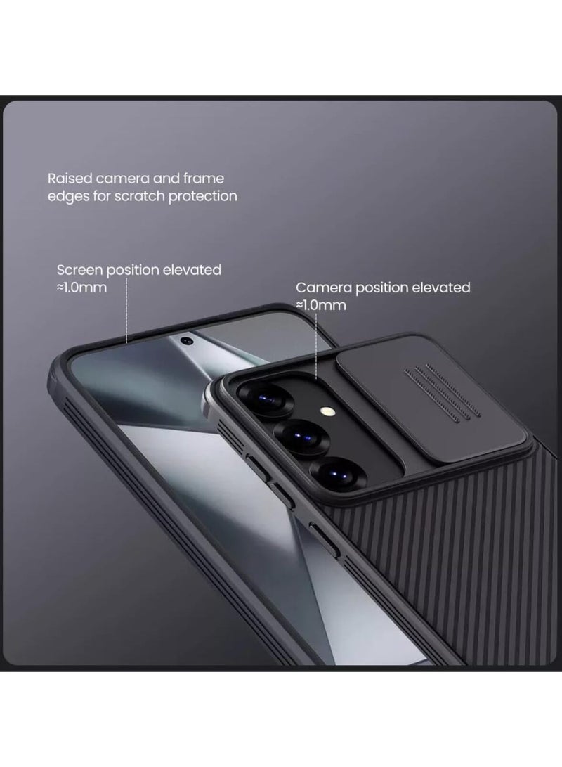 Nillkin CamShield Pro Case for Samsung Galaxy S25| Slide Camera Cover & Full Protection Design - Black - Image 4