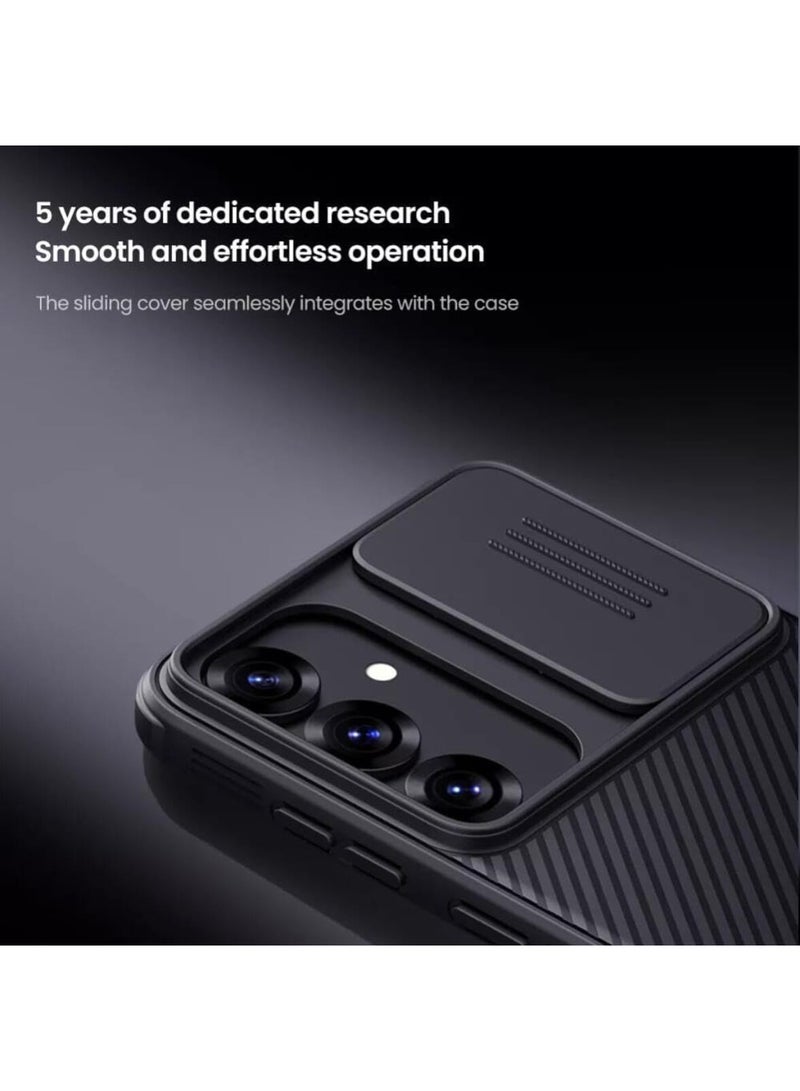 Nillkin CamShield Pro Case for Samsung Galaxy S25| Slide Camera Cover & Full Protection Design - Black - Image 3