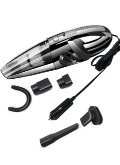 AGD Handheld Mini Vacuum Cleaner Car Cleaning Charging With Cigarette Lighter 120 Black  - Image 3