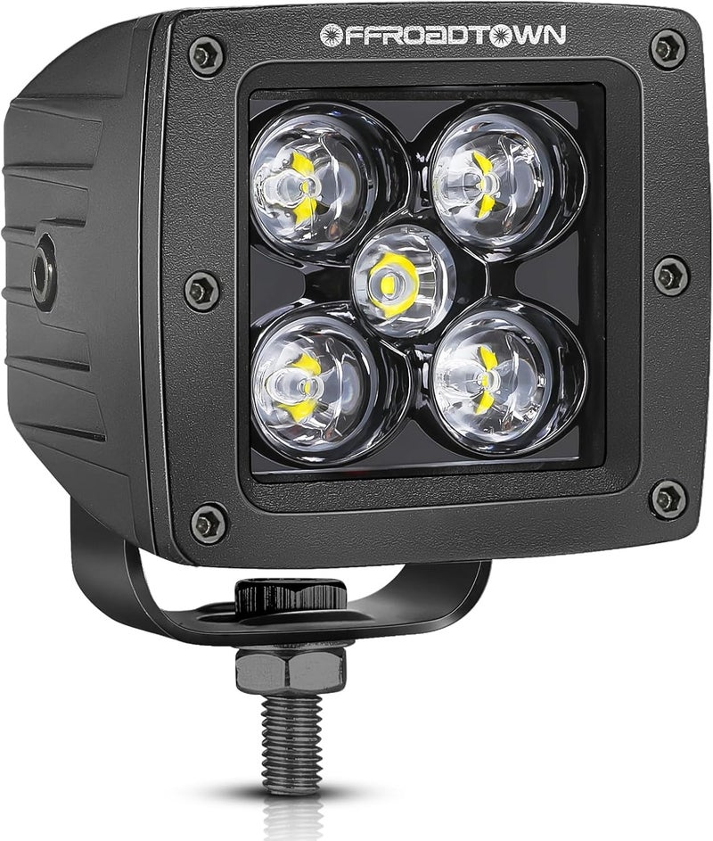 OFFROADTOWN LED Cube, 1PC 3 Inch 50W CREE LED Pods Spot Offroad Driving Lights 3x3 LED Cube Light Ditch Fog Lights for Truck Pickup Motorcycle UTV ATV SUV Boat 4x4 Car - Image 1