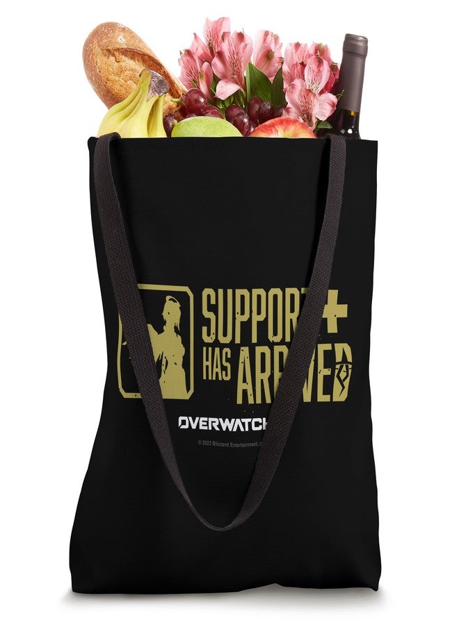 Overwatch 2 Mercy Support Has Arrived Gold Hero Badge Tote Bag - Image 4