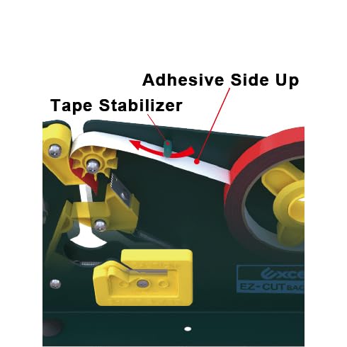 excell 7605K/BLU05 Excell 7605K Bag Sealing Tape Dispenser: 1/2" wide, Blue - Image 4