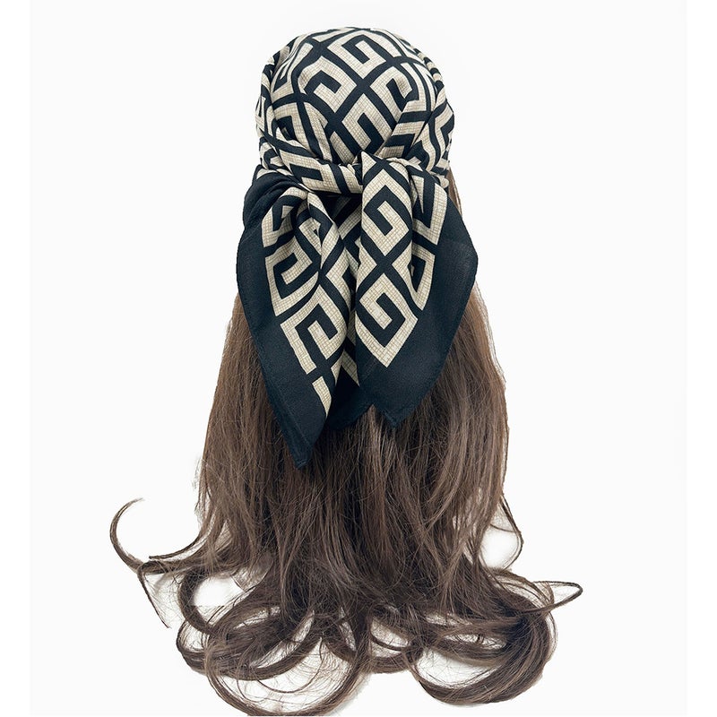 Wholesale Cashew Flower Silk Scarf and Decorative Fashion High-End Silk Scarf Autumn and Winter Style Turban for Women - Image 4