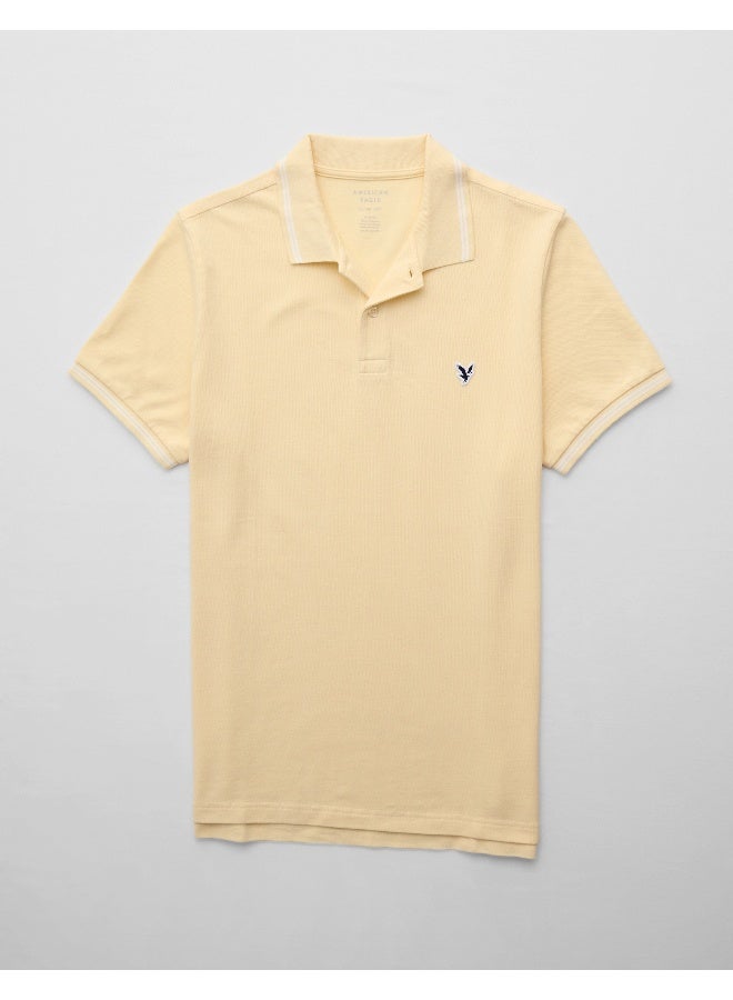 American Eagle AE Slim Fit Pique Polo Shirt - Image 3
