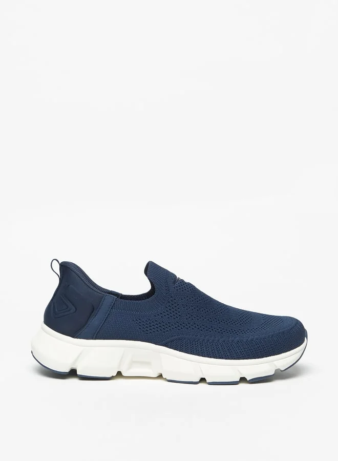 Dash Men Textured Slip-On Walking Shoes