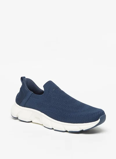 Dash Men Textured Slip-On Walking Shoes