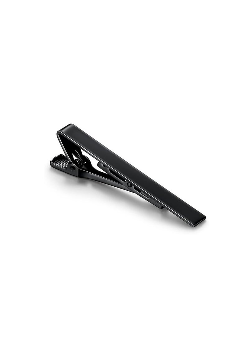 Generic New Stainless Steel Tie Clip for Men Polished Mirror FinishStainless steel Black Stainless steel Black 