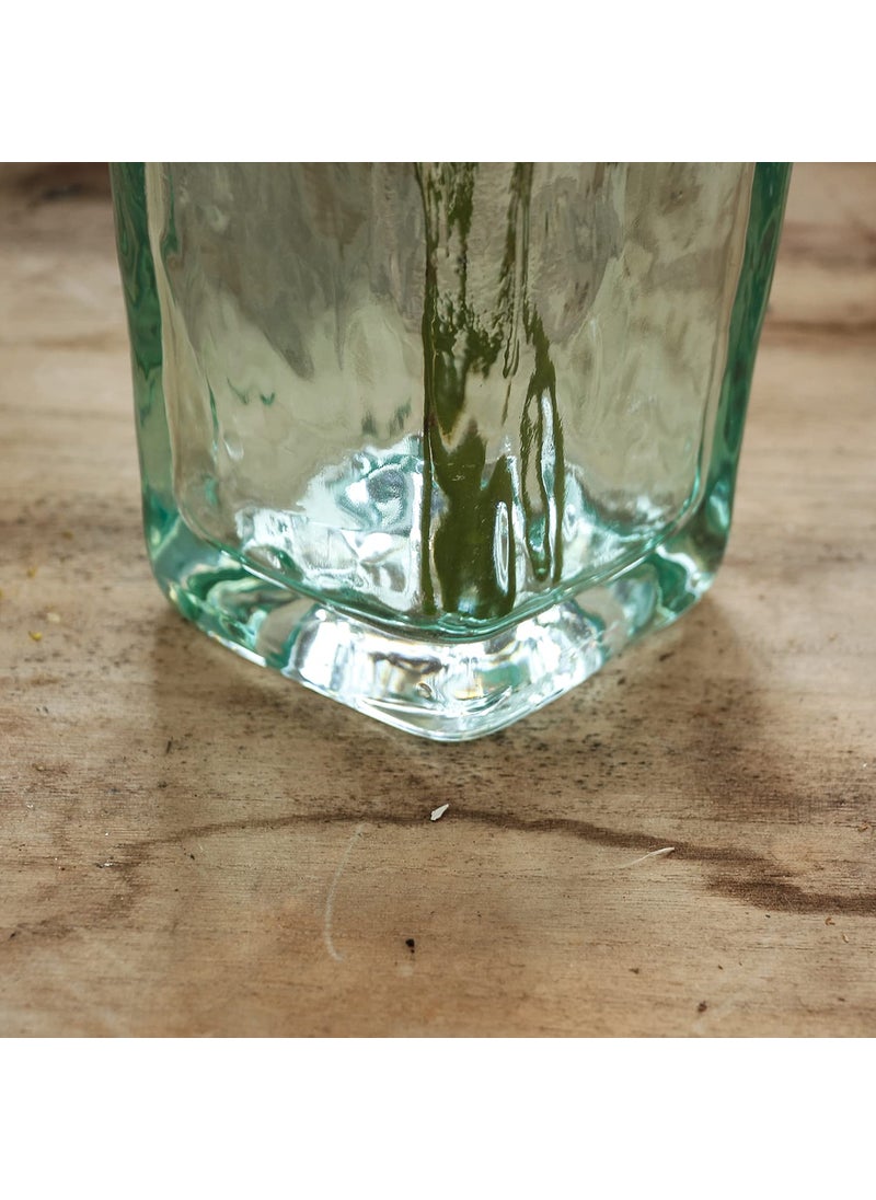 FUNSOBA Funsoba Crystal Clear Glass Flower Vase for Home Wedding Moden Centerpieces Decorative (Green)  - Image 5