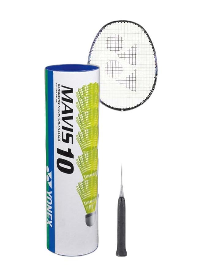 Yonex Astrox 01 Ability Black Purple 4U G4 + Mavis 10 Yellow Middle1*6 Pack  - Image 1