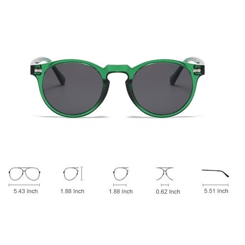 Ridering Retro Polarized Round Sunglasses for Women Men,Classic Round Sunglasses UV Protection for Outdoor Wear - Image 4