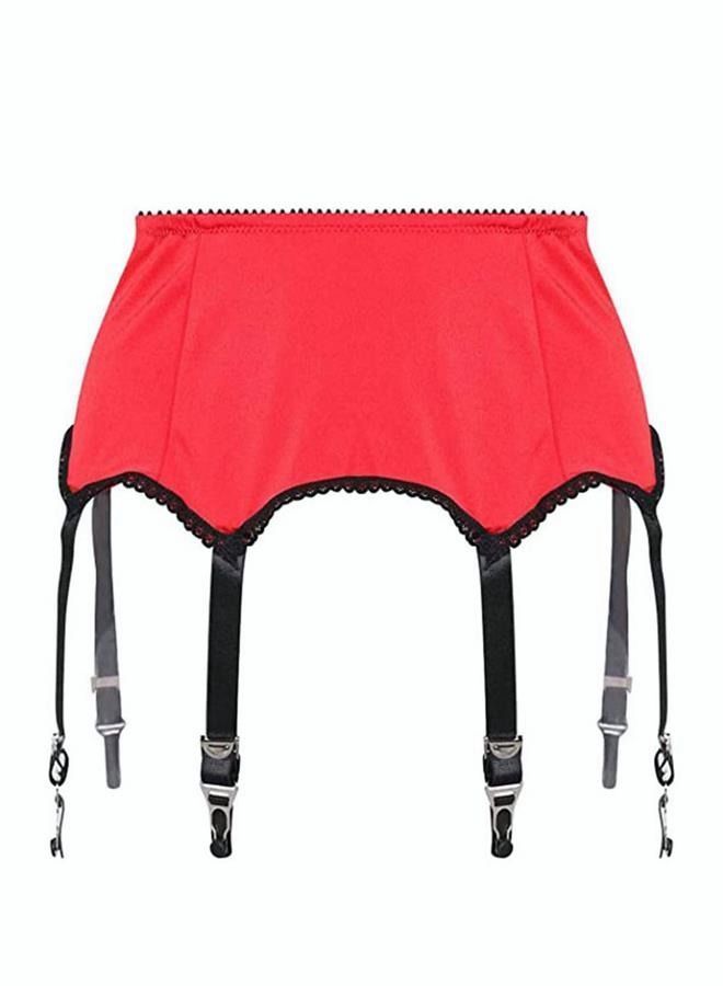 NIBEMINENT Fashion Lace Garter Belts/High Waist 6 Metal Clips Reusable For Women's Stocks - Image 1