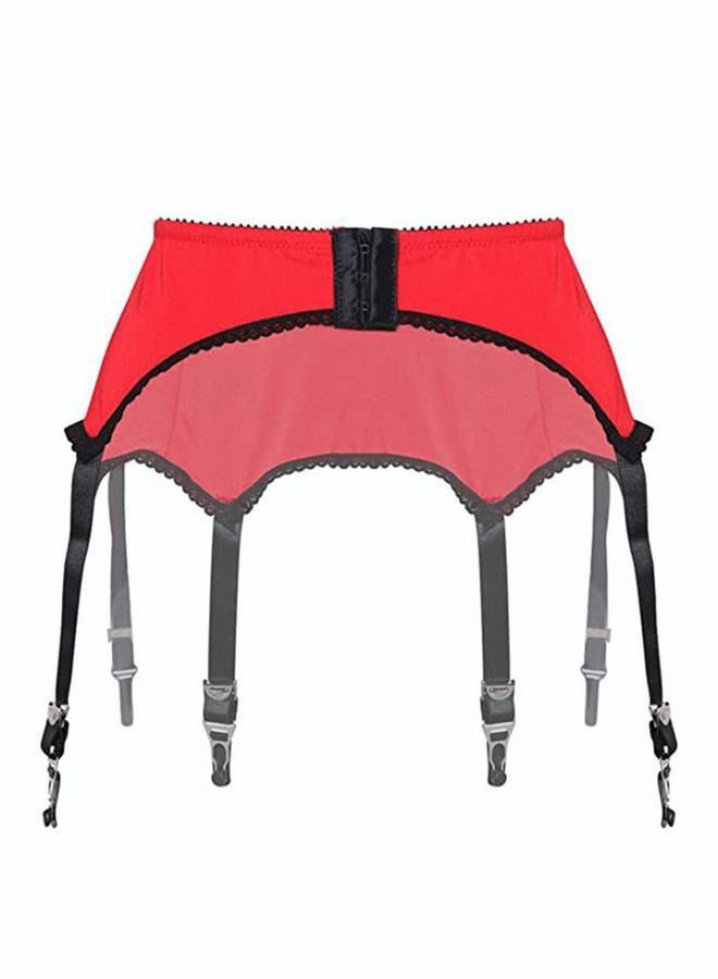 NIBEMINENT Fashion Lace Garter Belts/High Waist 6 Metal Clips Reusable For Women's Stocks - Image 2