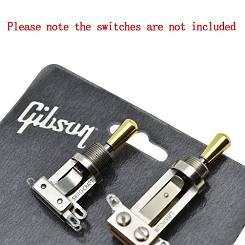 KAISH American Thread SAE 8-32 Metal Guitar 3 Way Toggle Switch Tip Switch Knob Cap for USA Les Paul with Switchcraft Switch Gold - Image 4
