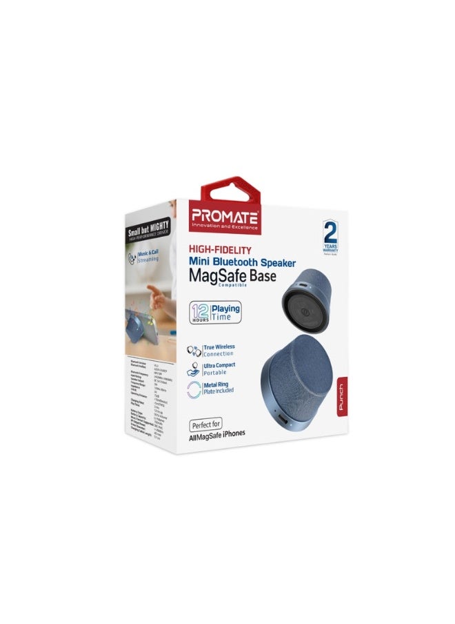 Promats Promate High-Fidelity Mini Bluetooth Speaker with MagSafe Compatible Base  - Image 2