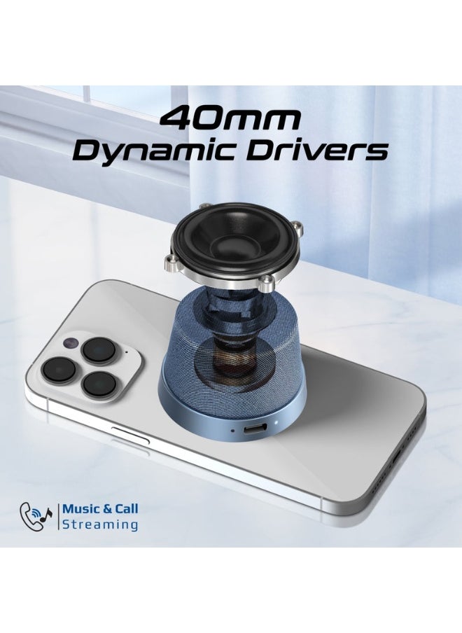 Promate High-Fidelity Mini Bluetooth Speaker with MagSafe Compatible Base