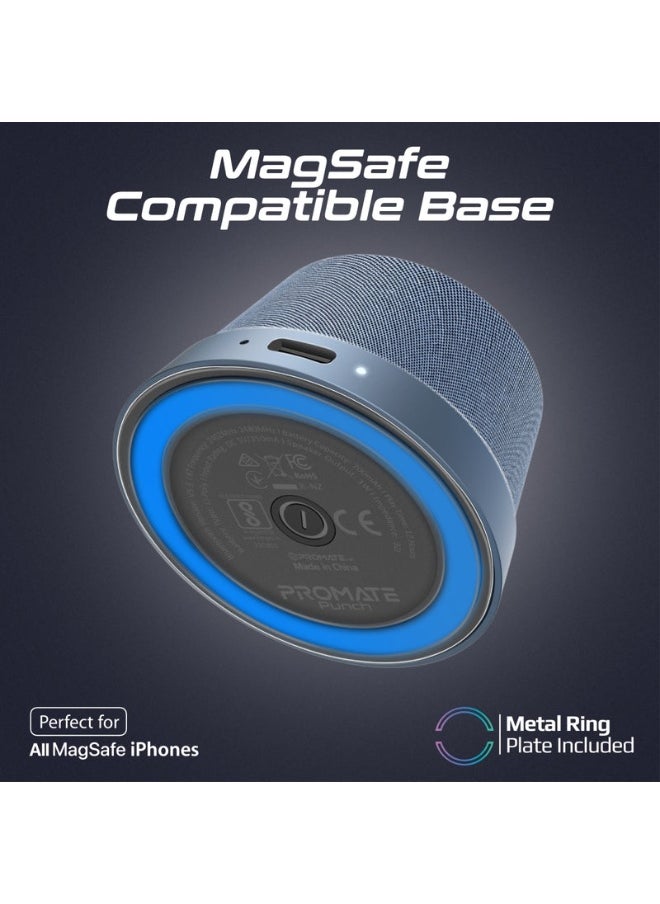 Promate High-Fidelity Mini Bluetooth Speaker with MagSafe Compatible Base