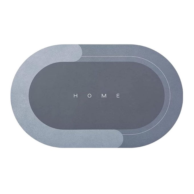 POLYESTER OVAL DOOR MAT FOR BATHROOM & HOME NON SLIP, QUIK DRY, SUPER ABSORBENT, ANTI SKID BATHROOM FLOOR MAT SOFT CARPET BATH FOOT MAT WASHROOM ACCESSORIES MULTICOLOR (40X60 CM)