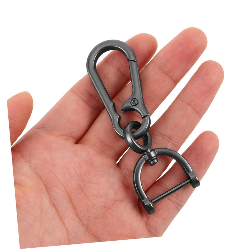 Metal Carabiner Keychain 2pcs Loop For Car Keys Ring Set Sturdy Automotive - Image 5