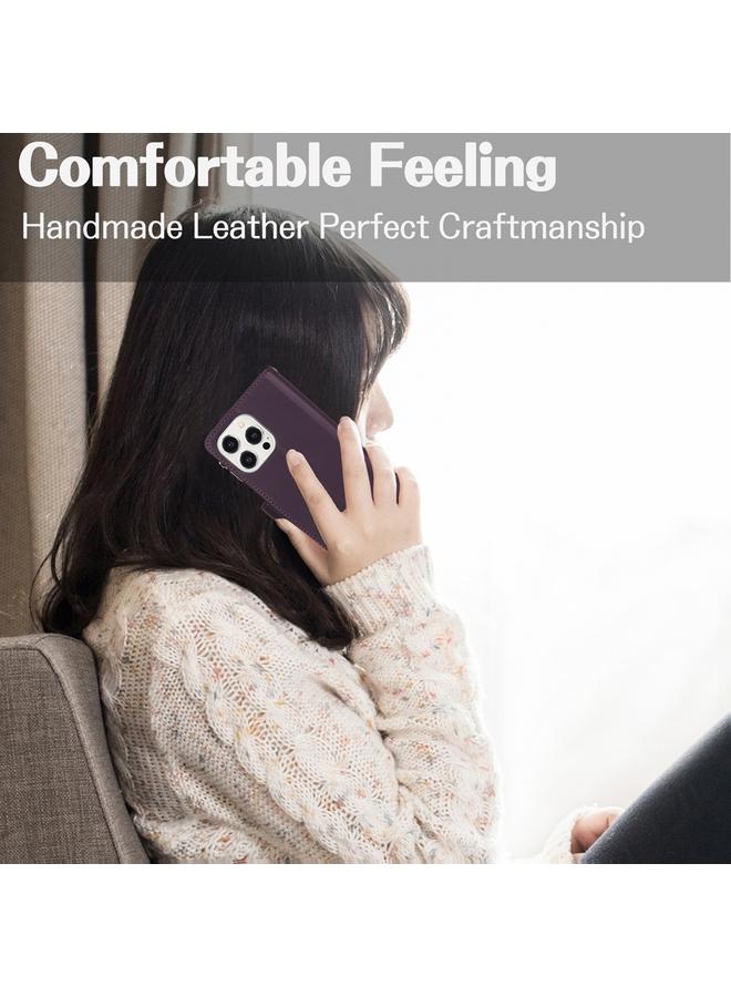 زبون حافظة هاتف iPhone 11 Pro YM016 محفظة بطاقات جلدية بسحاب معيني مع حبل - Image 2