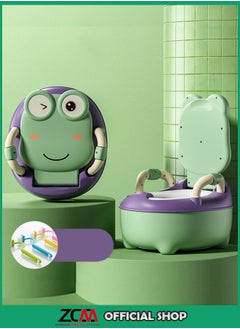 ZCM-HAPPY Classic PVC Cushion Toddler Potty Training Chair With Lid And High Back Support  - Image 1