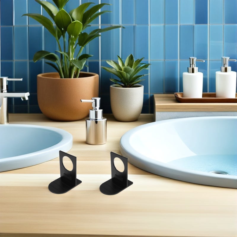 3pcs Shower Shampoo Holder: Adjustable Wall-Mounted Shampoo Bottle Holder Hook - Bathroom Liquid Soap Rack - Space Aluminum Shower Organizer For Bottles - Image 5