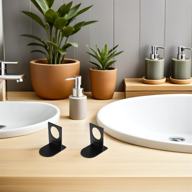 3pcs Shower Shampoo Holder: Adjustable Wall-Mounted Shampoo Bottle Holder Hook - Bathroom Liquid Soap Rack - Space Aluminum Shower Organizer For Bottles - Image 4