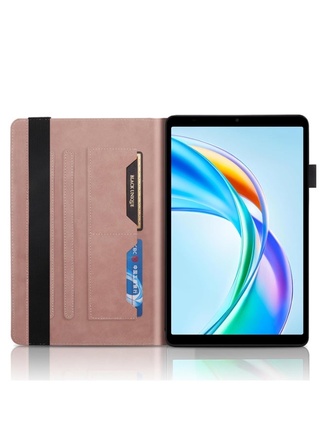 general Tablet Case Compatible with Honor Pad X7 8.7 inch 2025, PU Leather Flip Wallet Case Tree of Life Embossed Shockproof Protective Stand Cover with Card Slot - Image 2