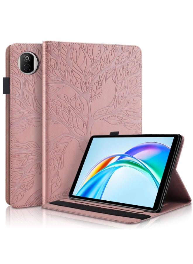 general Tablet Case Compatible with Honor Pad X7 8.7 inch 2025, PU Leather Flip Wallet Case Tree of Life Embossed Shockproof Protective Stand Cover with Card Slot - Image 1