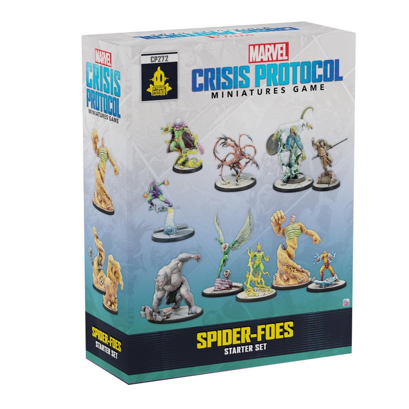 Asmodee Marvel Crisis Protocol Spider Foes Roster Pack Miniatures Game Starter Set with 12 Figures Stat Tactic Cards Dice Tools Tokens Ages 14 2 Players 90 Min Playtime - Image 3