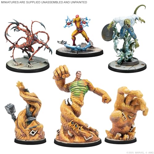 Asmodee Marvel Crisis Protocol Spider Foes Roster Pack Miniatures Game Starter Set with 12 Figures Stat Tactic Cards Dice Tools Tokens Ages 14 2 Players 90 Min Playtime - Image 5