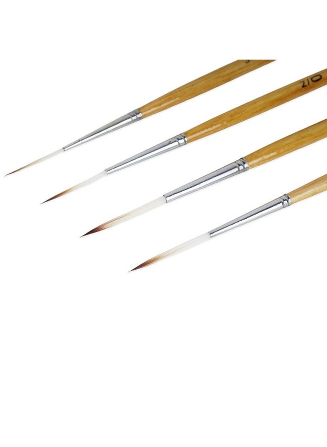 Like-It Like it Long Liner/Detailing Paint Pointed Rigger Script Brushes Range Size: 000, Size: 00, Size: 0, Size: 1 - Image 3