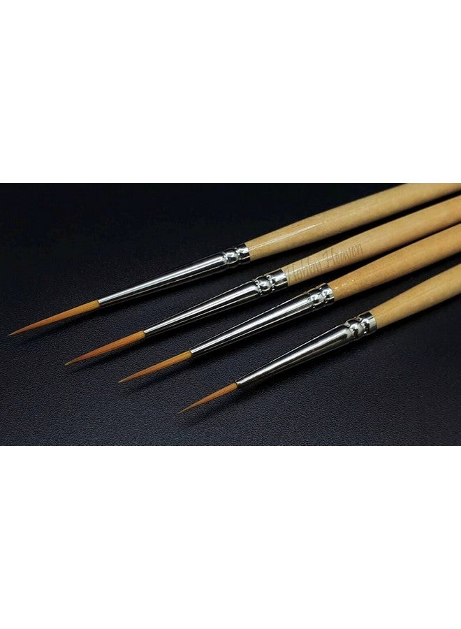 Like-It Like it Long Liner/Detailing Paint Pointed Rigger Script Brushes Range Size: 000, Size: 00, Size: 0, Size: 1 - Image 5