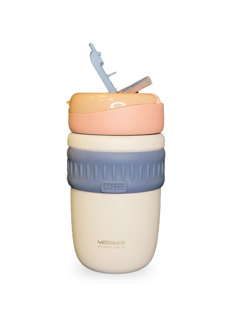 Yatai Coffee Tumbler Stainless Steel Double Wall New Portable Reusable Coffee Thermos Cup car office coffee mug high-end gift tumbler with straw - Image 4