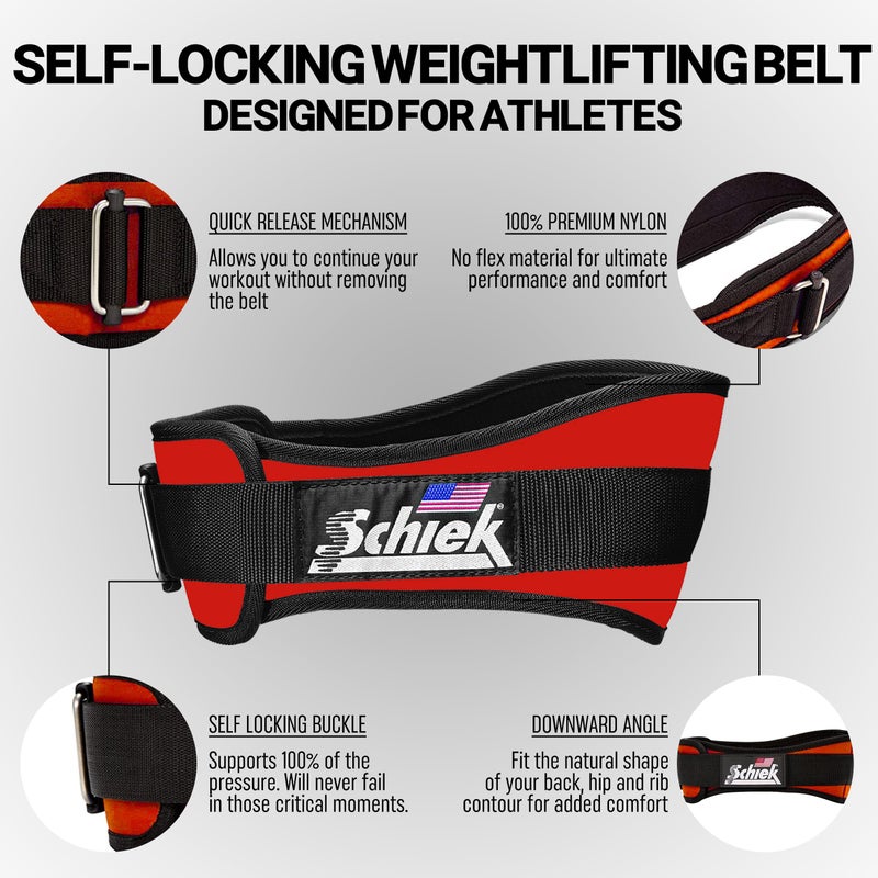 Schiek Sports Model 2004 Nylon 4 3/4" Weight Lifting Belt - Image 3