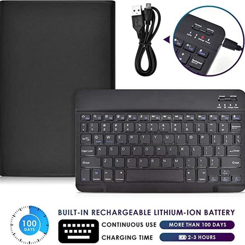 For A8 X200 Tablet S6lite P620 Leather Case S7 Backlit S8 Bluetooth Keyboard A7 Protective Case T500 Case - Image 3