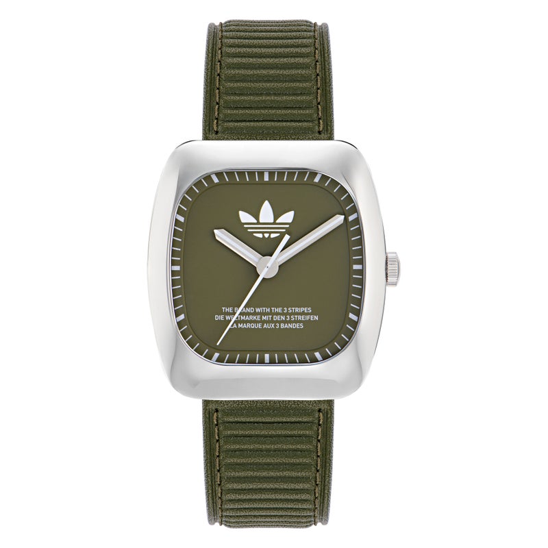 Adidas UW RETRO WAVE ONE SLV CS GRN DL 37MM QTZ GRN LS FW24 - Image 1