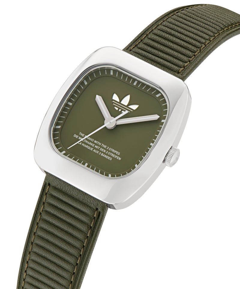 Adidas UW RETRO WAVE ONE SLV CS GRN DL 37MM QTZ GRN LS FW24 - Image 2