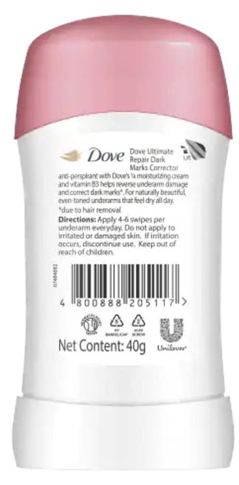 Dove Unisex AntiPerspirant Deodorant Stick 40Ml Fresh Lily 1 Count - Image 2